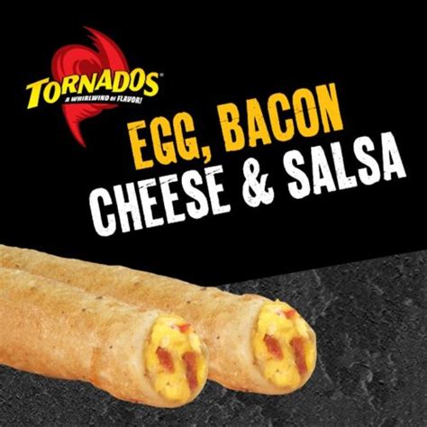 Egg Bacon Cheese And Salsa Tornados®️ 3 Oz Ruiz Foodservice