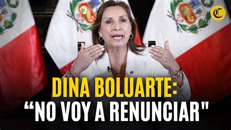 Dina Boluarte Da Mensaje A La Nación “no Voy A Renunciar Mi