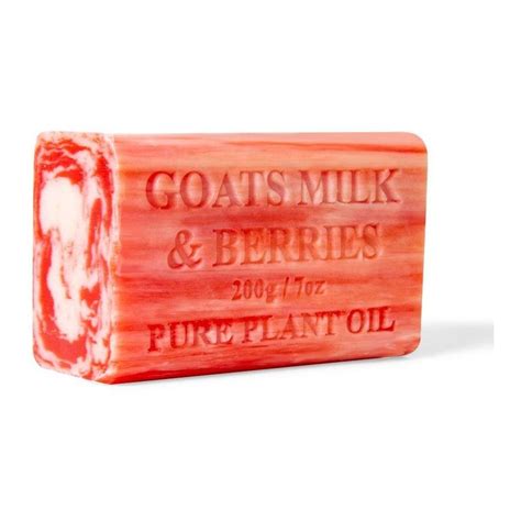 2x 200g Goats Milk Soap Bars Berries Scent Pure Natural Australian