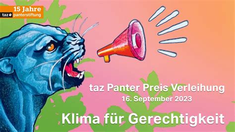 Panter Preisverleihung Klima F R Gerechtigkeit Youtube