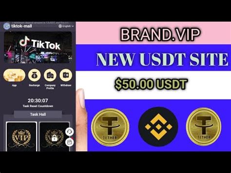 Brand Vip New Usdt Earning Site Today New Usdt Mining App Usdt