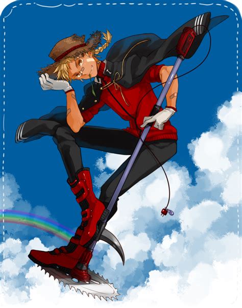 Safebooru 1boy Bandaid Bandaid On Arm Bandaid On Nose Black Pants Blonde Hair Blue Sky Boots