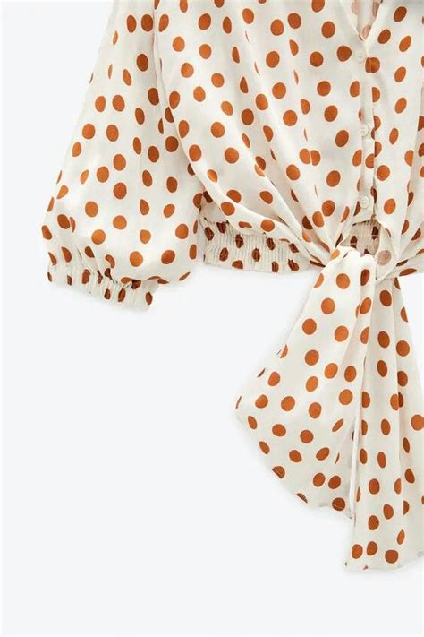 Pin By Gilda Bzn On Beige Nude Caf Polka Dots Polka Dot Blouse Beige