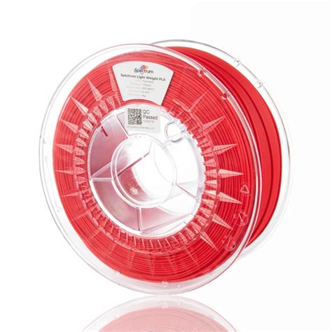 Light Weight Pla Kg Pure Red Spectrum Filaments Evolt Loja