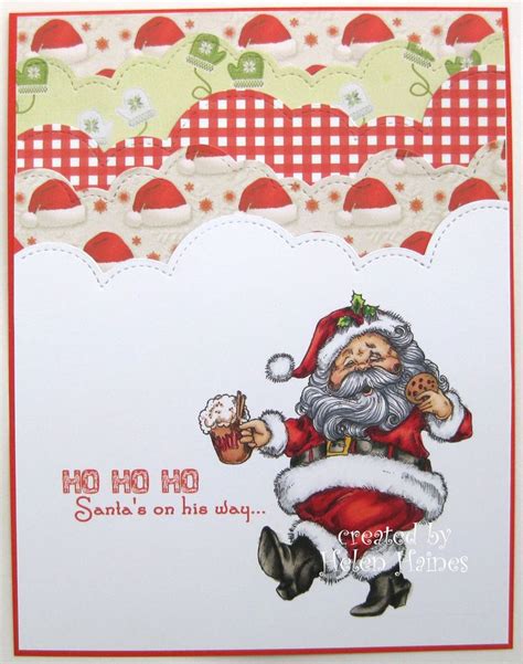 Cocoa And Cookies Santa Crafty I Card Santa