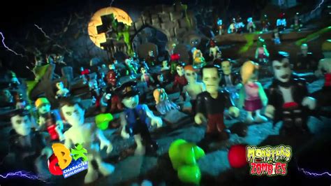 Monster Vs Zombies Toys Character Building Youtube