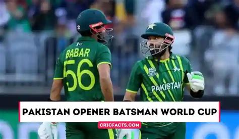 Pakistan Opener Batsman World Cup 2023 – PAK Opener Batsman for ICC ...