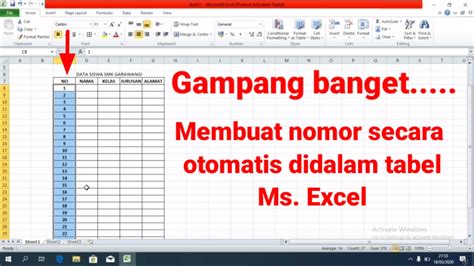 Cara Membuat Angka Di Baris Excel Secara Otomatis Hongkoong