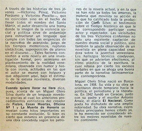 Cuando Quiero Llorar No Lloro M Otero Silva Novela Historica Cuotas