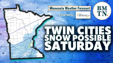 Minnesota Weather Forecast Snow Possible Saturday In The Twin Cities