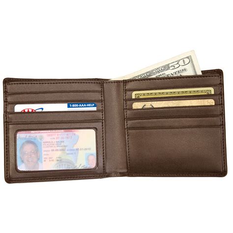 Royce Leather® Mens Double Id Hipster Wallet 610715 Wallets At