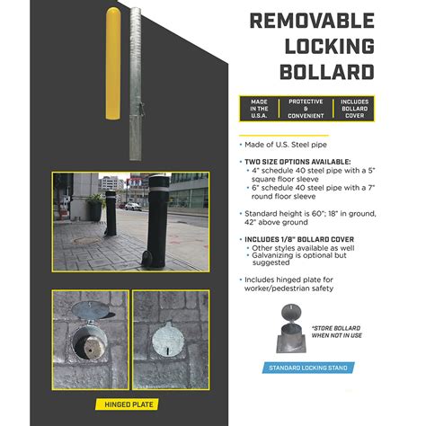 Removable Bollards - Guardian Roadway Safety