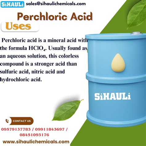 Perchloric Acid 60% & 70% - Sihauli Chemicals Private Limited