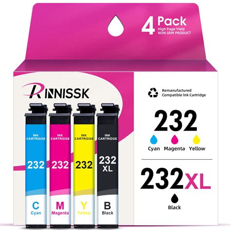 232xl Ink Cartridges Combo Pack For Epson 232 Ink Cartridge 232xl For Expression Home Xp 4200 Xp