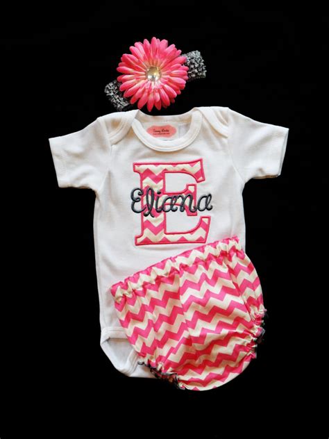 Personalized Baby Girl Clothes Newborn Girl Take Home Outfit