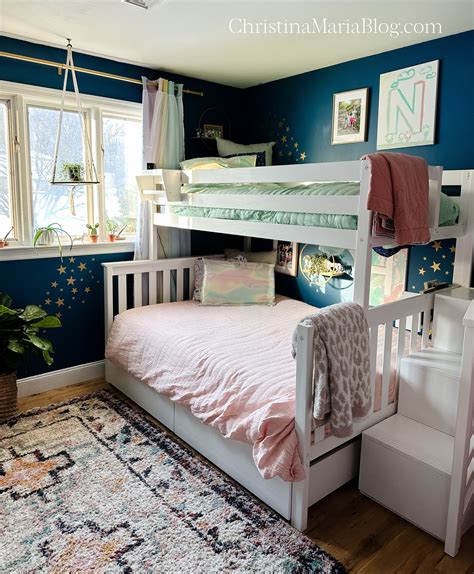 Kids bedroom with bunk beds - Christina Maria Blog