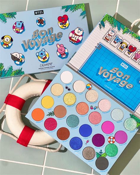 Colourpop Cosmetics On Twitter The Bt21 With Colourpop ‘bon Voyage’ Palette Is Restocking At A