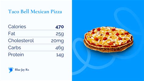 Taco Bell Mexican Pizza Calories And Nutrition Facts One Taco Bell Mexican Pizza 470 Calories