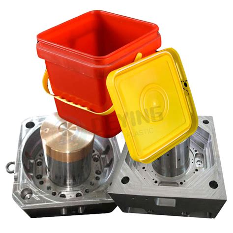 Plastic Injection 20L Paint Bucket Mould Square Gallon Bucket Mold