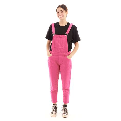 Pink Dungaree Dress Bam Clothing