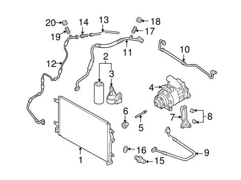 Genuine VW Audi 8E1260740K A C Refrigerant Suction Hose Front Audi