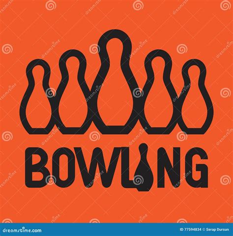 Bowling Logo Design Stock Vector Illustration Of Business 77594834