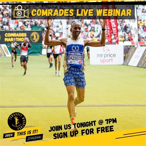 ComradesRace On Twitter Join Us Tonight For The Comrades Live Webinar