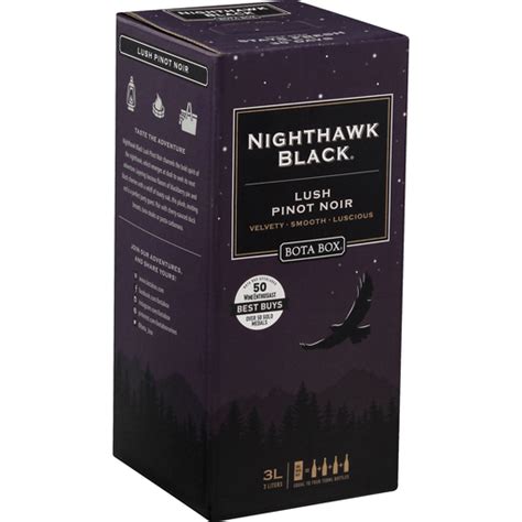 Bota Box Nighthawk Black Pinot Noir Lush Pinot Noir Roth S