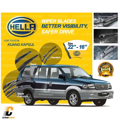 Jual HELLA Wiper Premium Quality TOYOTA KIJANG KAPSUL 1 Set 22 16