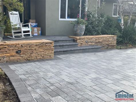 Sqft Circular Driveway With Bullnose Steps And Front Porch