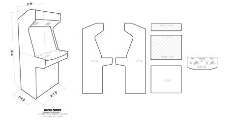 Arcade Cabinet Template