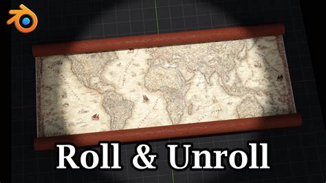 Map Roll Unroll Animation In Blender Using Simple Deform Modifier