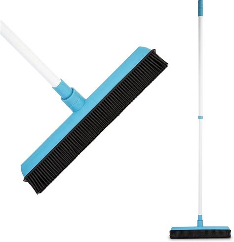 Rubber Broom Soft Natural Rubber Bristles With Built In