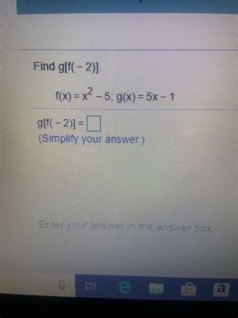 Solved Find G[f 2 ] F X X² 5 G X 5x 1 G[f 2 ]