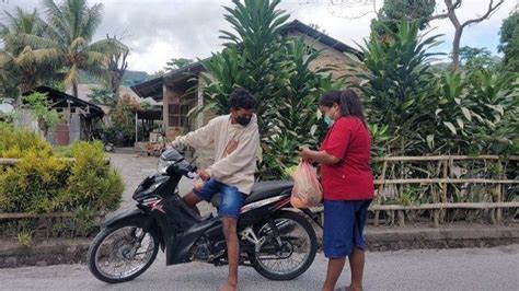 Warga Lereng Gunung Lewotobi Krisis Air Bersih BPBP Flotim Salurkan