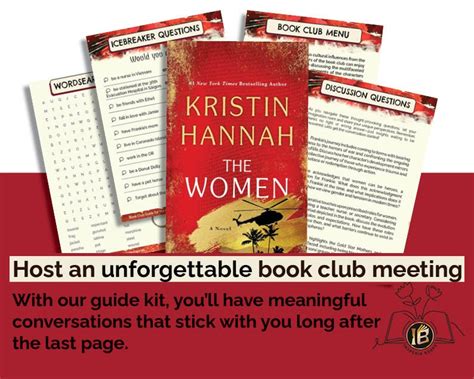 The Women By Kristin Hannah Book Club Guide Kit Discussion Questions