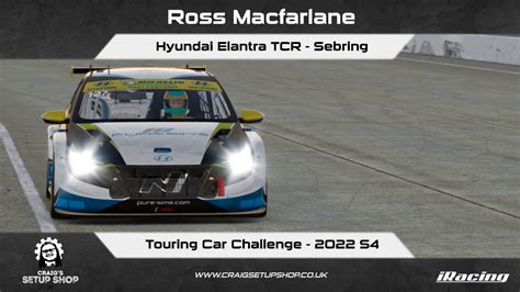 IRacing 22S4 Hyundai Elantra TCR Touring Car Challenge Sebring