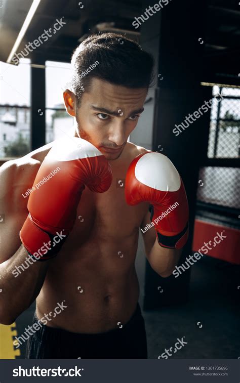 Sportsman Naked Torso Keeps His Hands Stock Photo 1361735696 Shutterstock