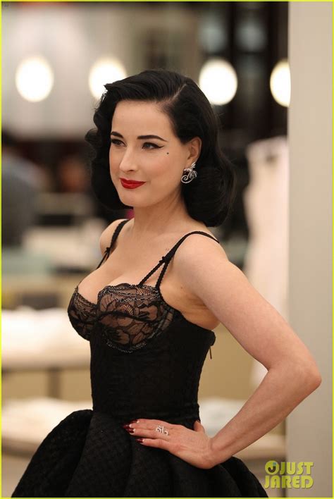 Dita Von Teese Shows Off New Lingerie Line At Bloomingdale S Launch