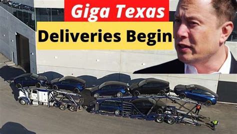 First Truckload of Giga Texas Model Y Leaves Tesla's Gigafactory ...