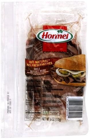 Hormel Deli Roast Beef - 6 oz, Nutrition Information | Innit