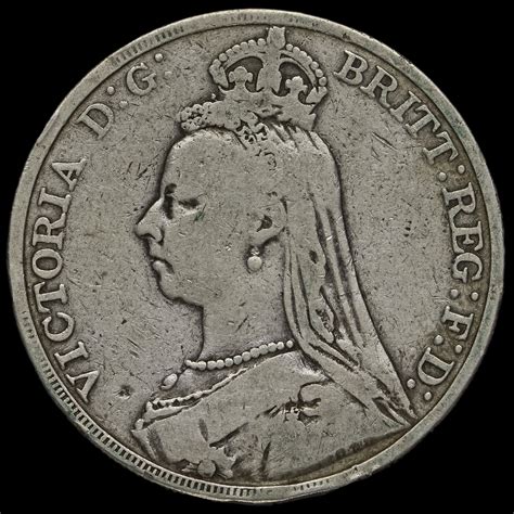 1889 Queen Victoria Jubilee Head Silver Crown