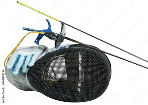 Foil fencing equipment. Fencing foils with pistol grip (sporting weapon ...