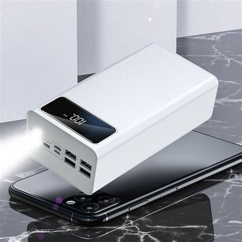 Powerbank 60000mah 4 Usb Fast Charging Digital Display Portable Output