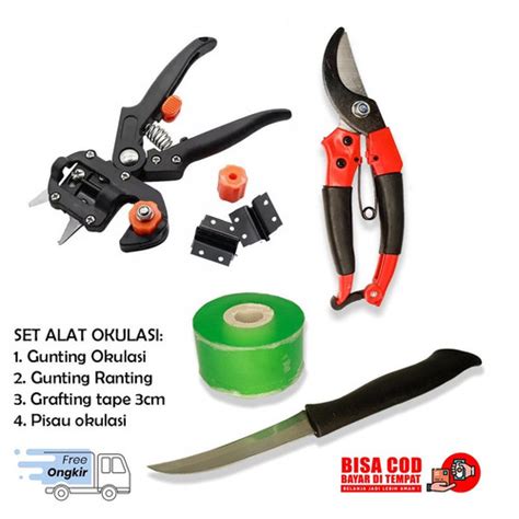 Jual Grafting Tool Set Lengkap Alat Sambung Pucuk Gunting Dahan