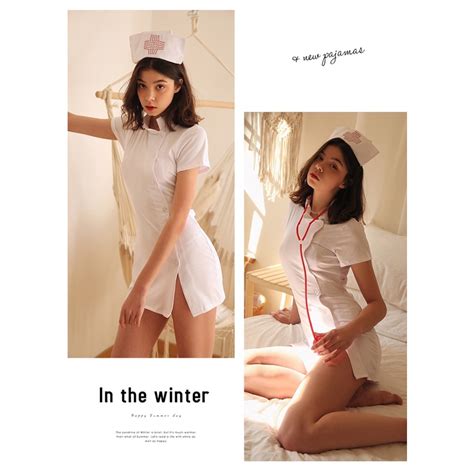 Jual Set Lingerie Sexy Perawat Cosplay Seragam Seragam One Piece Dress A Shopee Indonesia