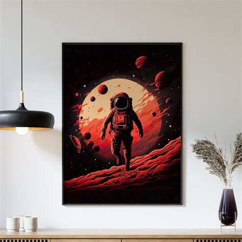 Retro Space Poster Etsy