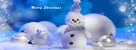 My India FB Covers: Christmas Snow Man - Merry Christmas FB Cover