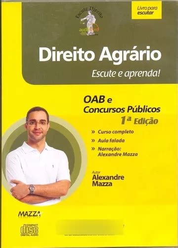 Cd Lacrado Audio Livro Direito Agrario Escute E Aprenda Alex