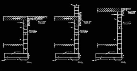 Detalles Muros De Contención En Autocad Dwgautocad